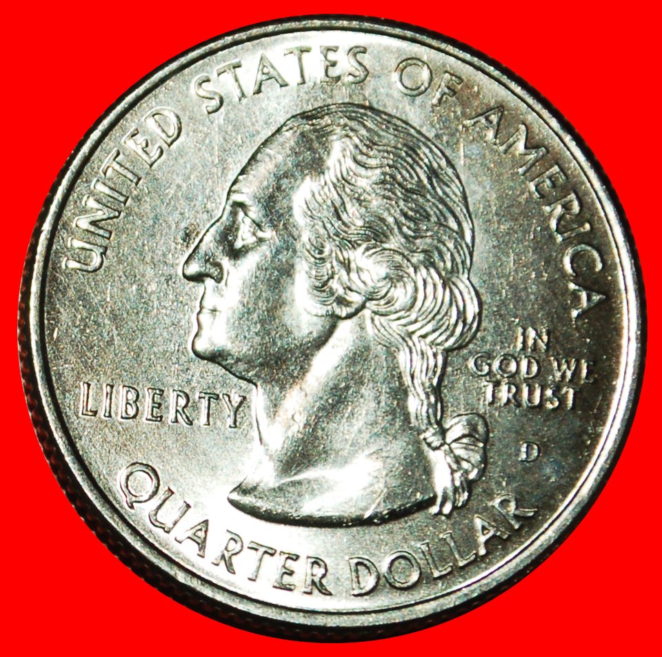  Ⰶ OAK 1788: USA ★ 1/4 DOLLAR 1999D WASHINGTON (1789-1797)! UNC MINT LUSTRE!★LOW START ★ NO RESERVE!   