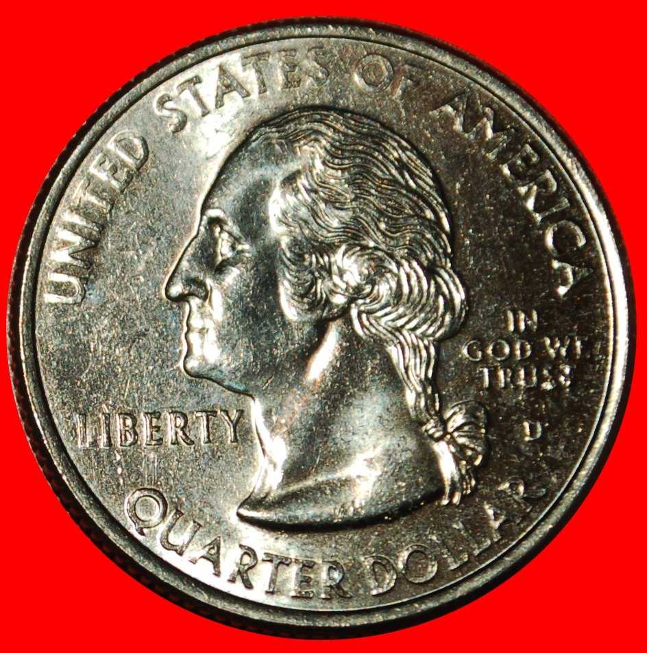  Ⰶ PFERD 1787: USA ★ 1/4 DOLLAR 1999D RODNEY (1728-1784)! WASHINGTON (1789-1797)! STG! OHNE VORBEHALT   