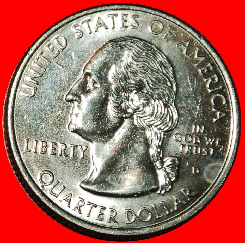  Ⰶ LEUTZE 1851 SHIP 1787: USA ★ 1/4 DOLLAR 1999D WASHINGTON (1789-1797)! UNC★LOW START ★ NO RESERVE!   