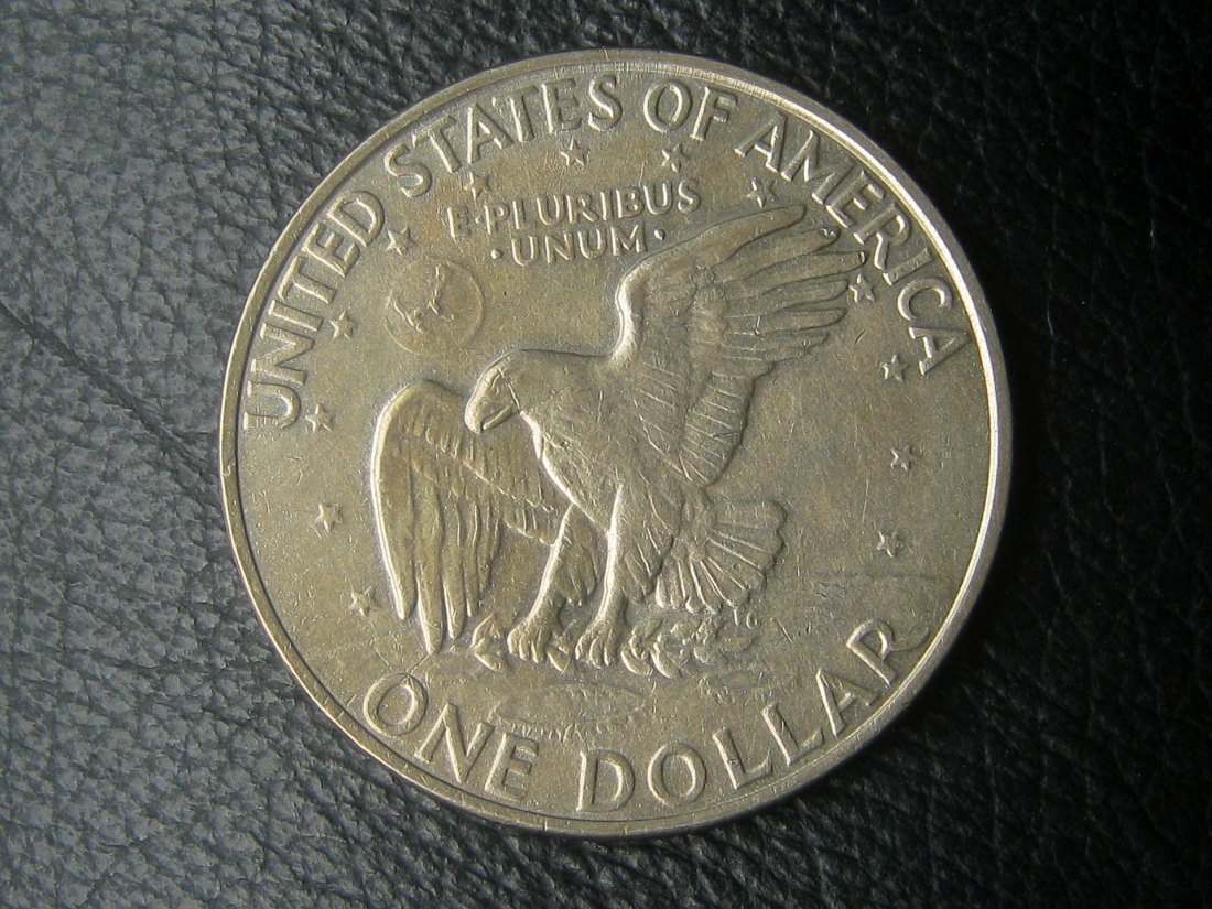  One Dollar 1972 D Eisenhower; Kupfer-Nickel beschichtet, 22,68 Gramm,   