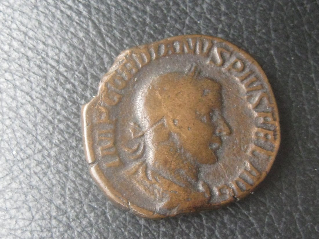  RÖMISCHE KAISERZEIT Gordianus III. (238-244) als Augustus Sesterz, 243-244 Rom, SECURIT PERPET   