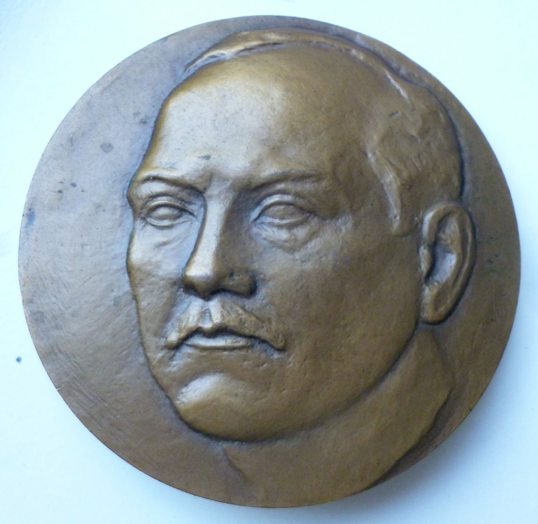  Russland Bronzemedaille Nikolai Vasilyevik Krylenko 1885-1938 Bolschevist   