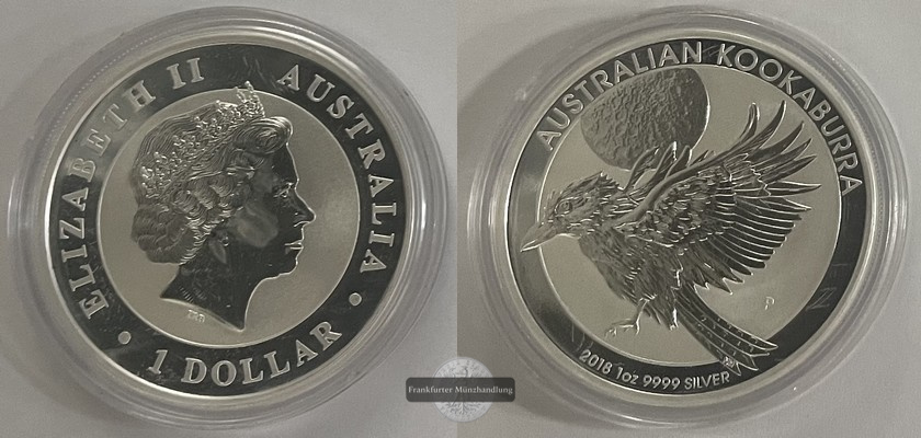  Australien  1 Dollar  2018  Kookaburra FM-Frankfurt Feinsilber: 31,1g   