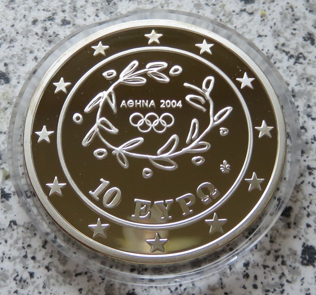  Griechenland 10 Euro 2003 Olympische Spiele 2004 - Weitsprung   