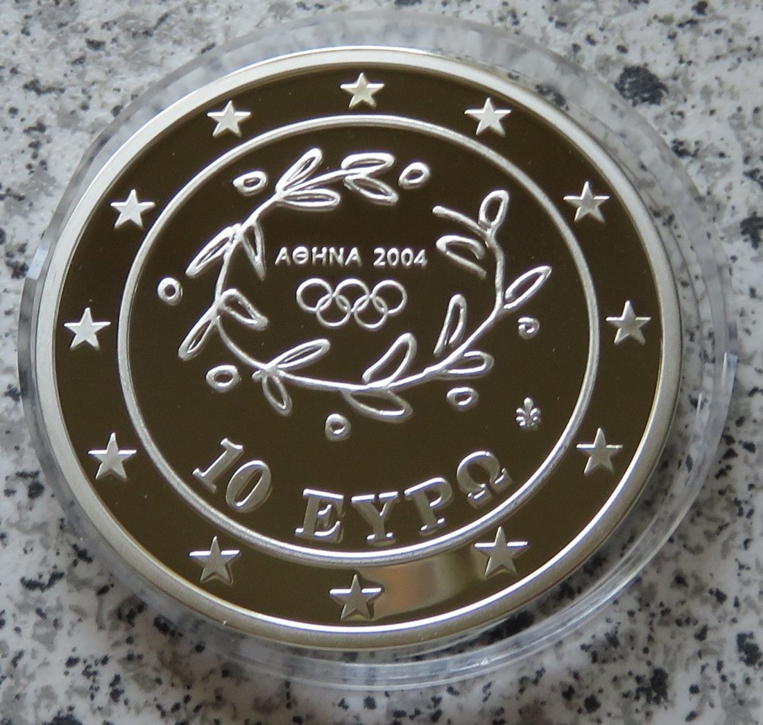  Griechenland 10 Euro 2003 Olympische Spiele 2004 - Schwimmen   