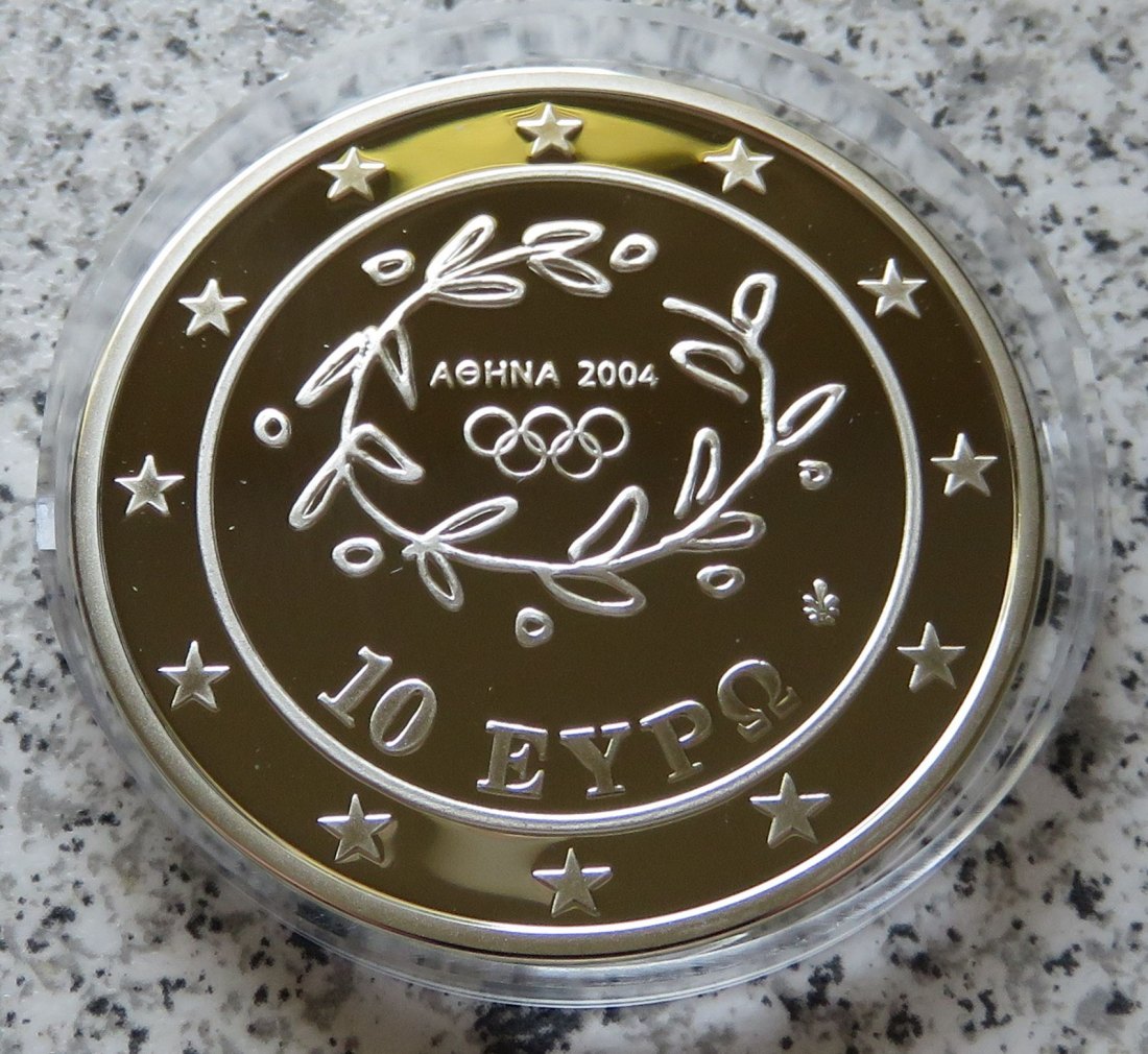  Griechenland 10 Euro 2003 Olympische Spiele 2004 - Staffellauf   