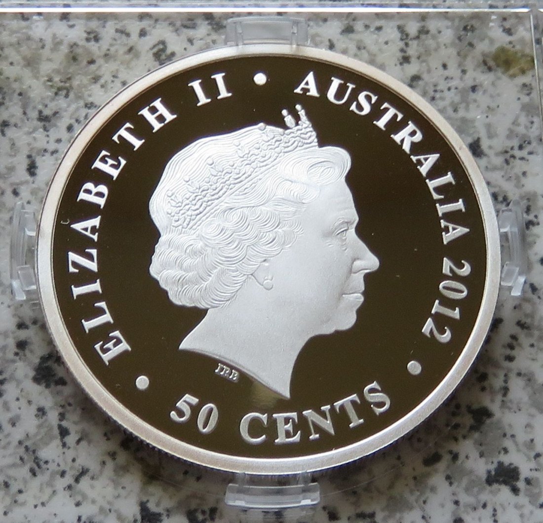  Australien 50 Cents 2012, 1/2 Unze   