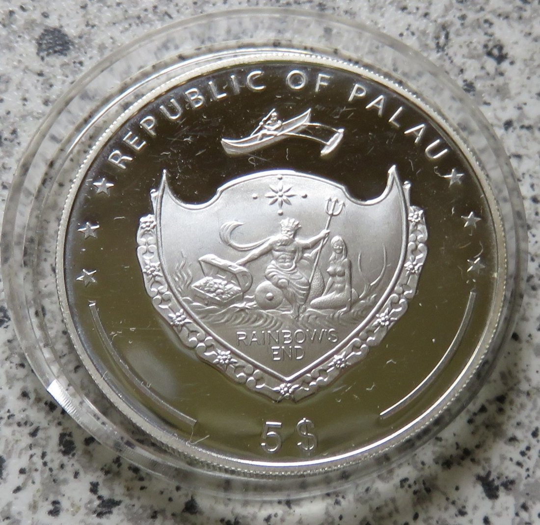  Palau 5 Dollar 2008 Manfred Freiherr von Richthofen   