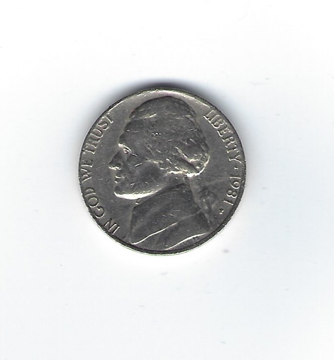  USA 5 Cents 1981 P   