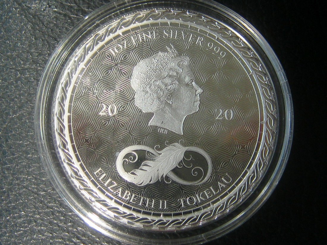  Tokelau 1 Unze Silber 2020; gekapselt, brilliant uncirculated   