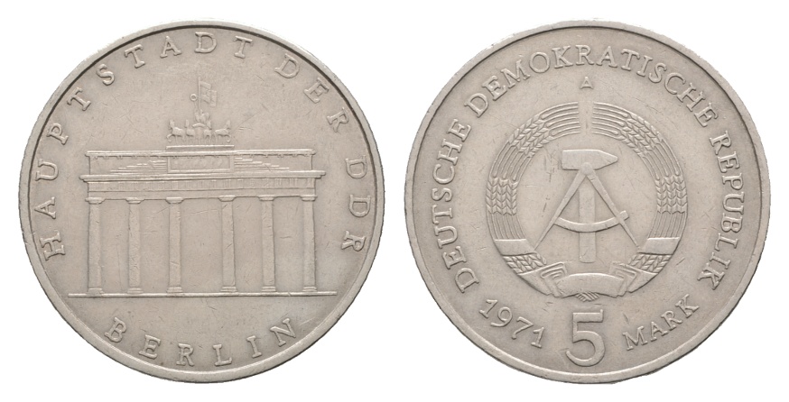  DDR; 5 Mark 1971   