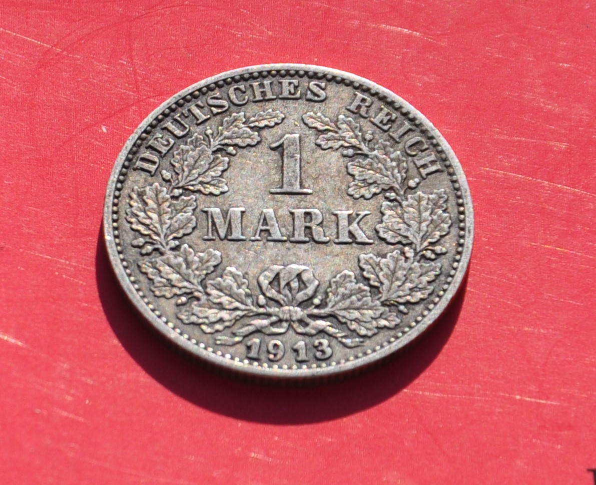  DEUTSCHES REICH 1 Mark 1913 G, knappes VZ [M 2]   