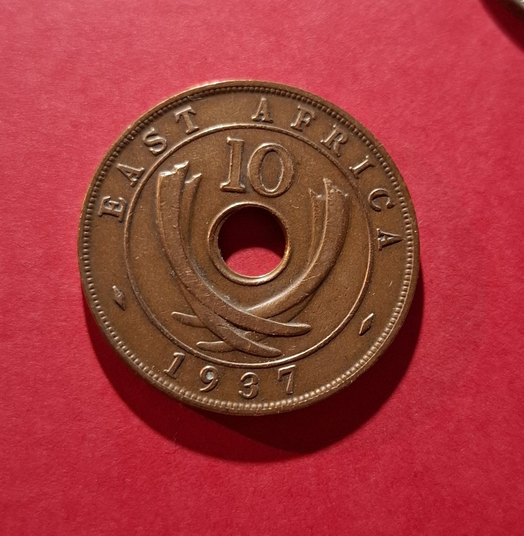  EAST AFRICA 10 Cents 1937 ***gutes VZ***   