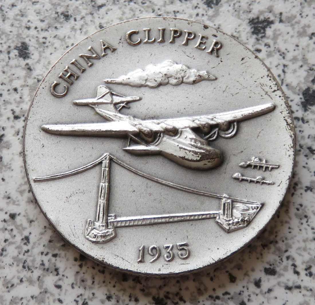  USA-Medaille: Am 22. November 1935 wurde Geschichte geschrieben, als der China Clipper an der unvoll   