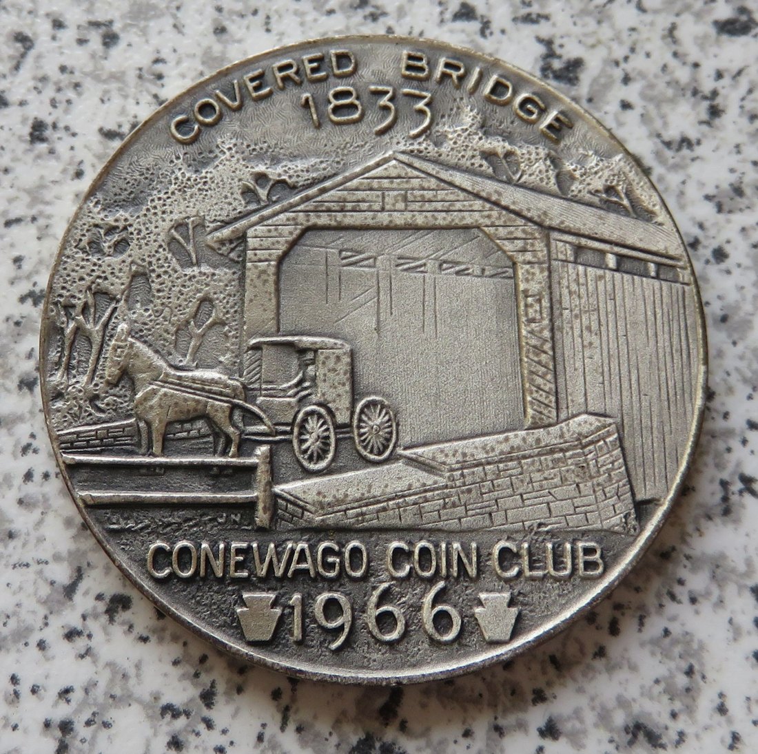  USA-Medaille: Conewago Coin Club 1966   