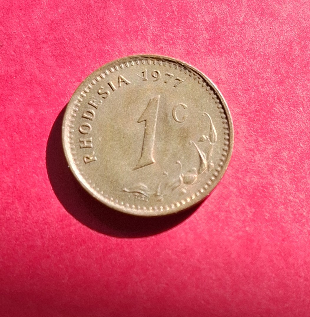  RHODESIA 1 Cent 1977 **UNC**   