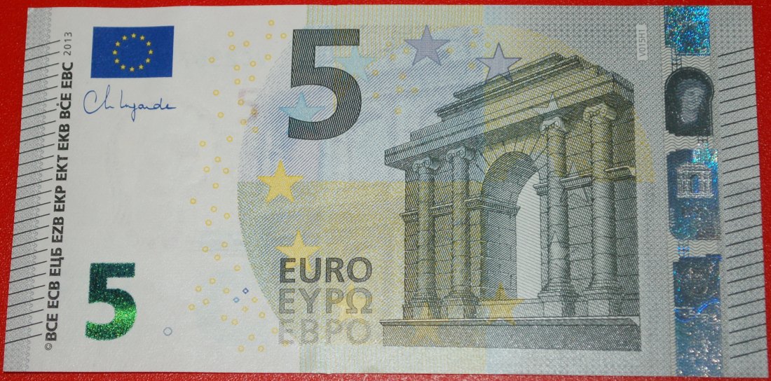  Ⰶ NEUER EUROPA TYP für russland (früher UdSSR): SPANIEN★5 EURO 2013 PRÄFIX VC V015H1★OHNE VORBEHALT!   