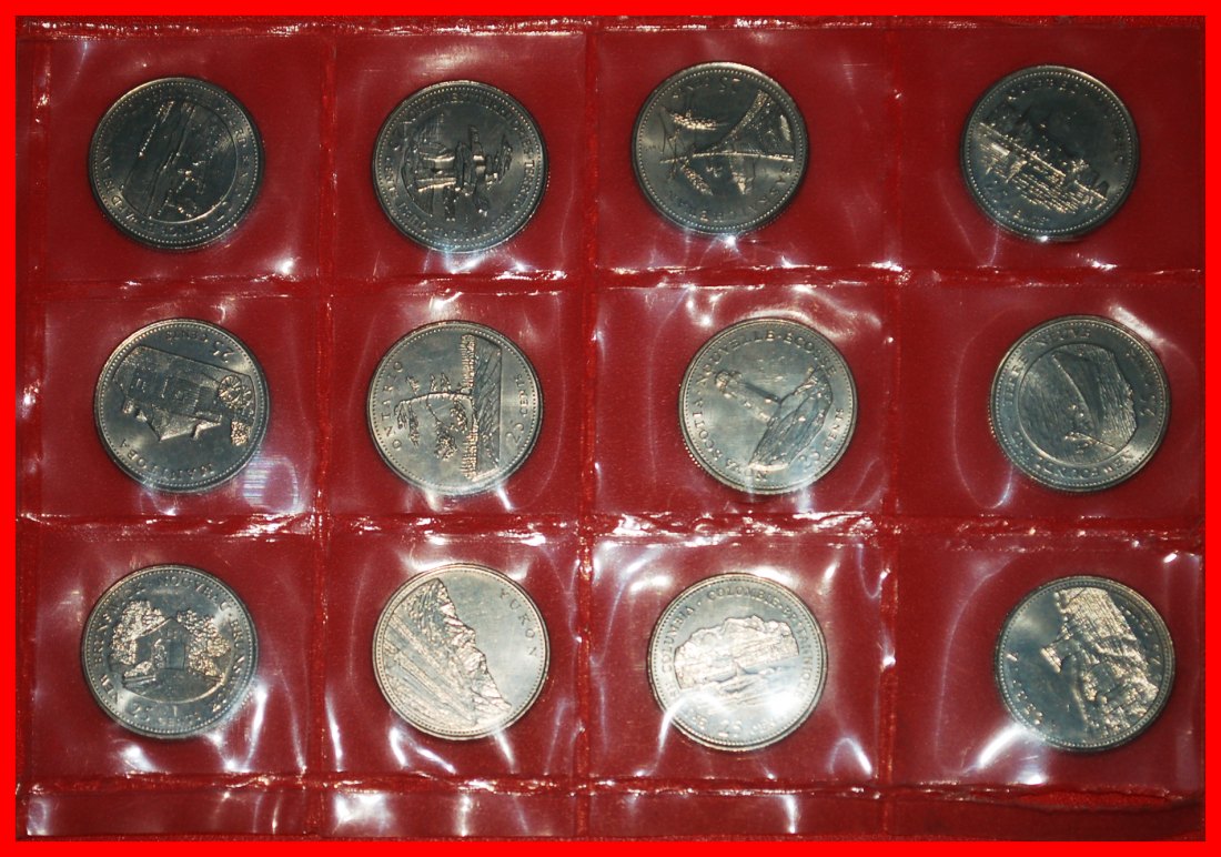  Ⰶ CONFEDERATION 125: CANADA ★ SET 25 CENTS 1867-1992 UNC MINT LUSTRE! ★LOW START ★ NO RESERVE!   