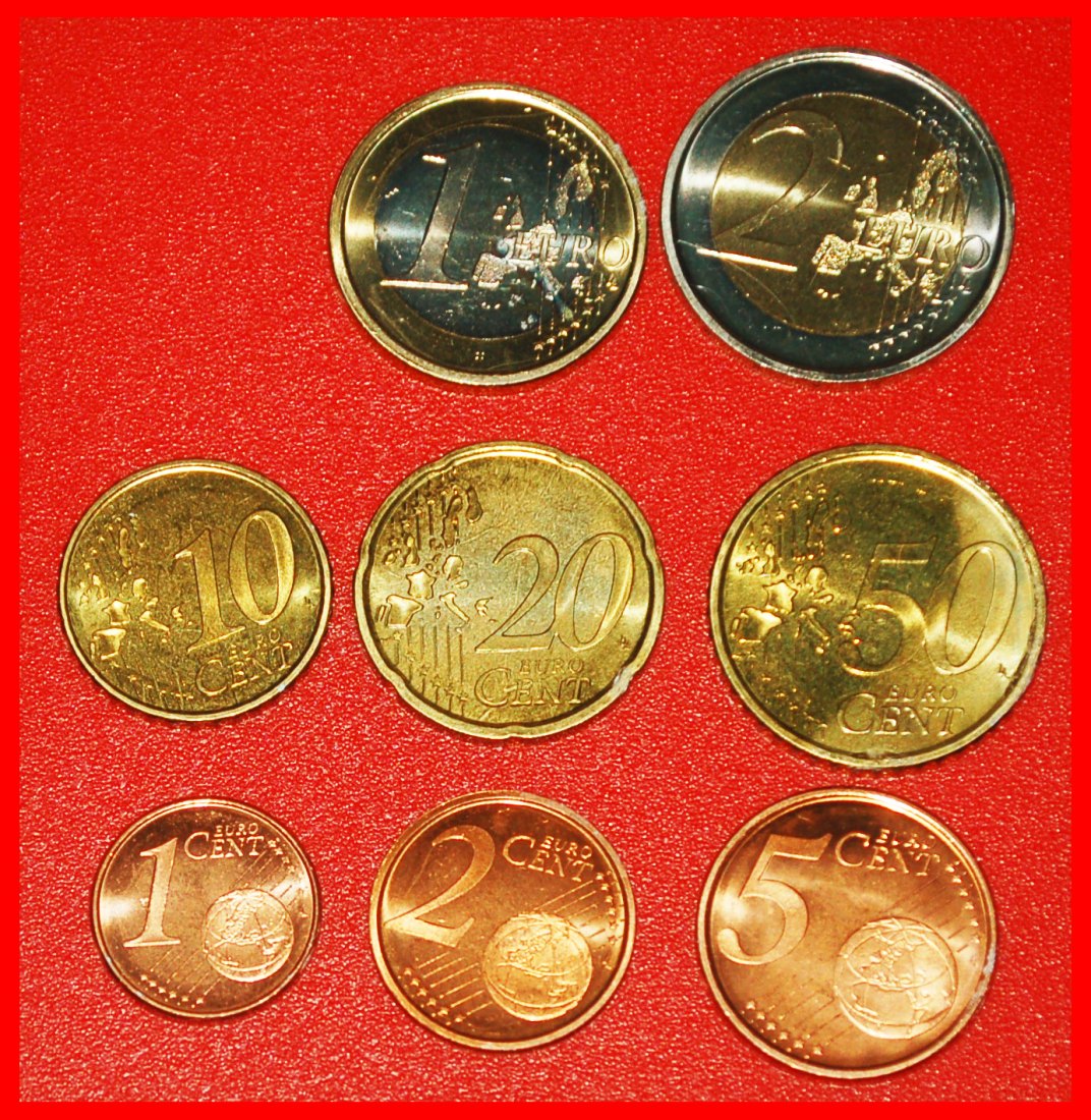  Ⰶ EURO 1999-2024: SPAIN ★ BU SET 2003! JUAN CARLOS I (1975-2014)★LOW START ★ NO RESERVE!   