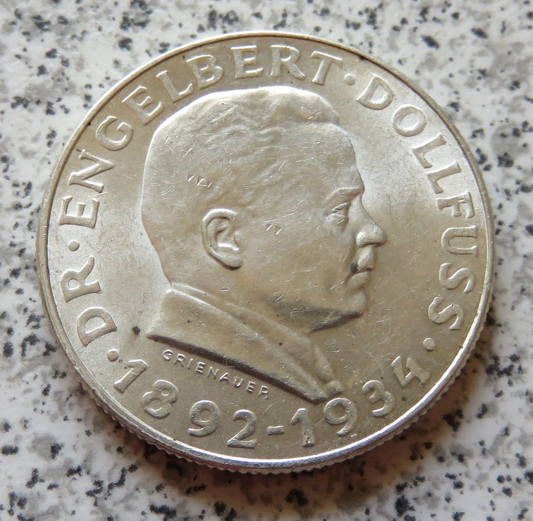  Österreich 2 Schilling 1934 Dollfuss   