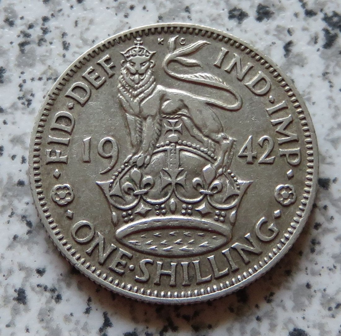  Großbritannien 1 Shilling 1942 english   