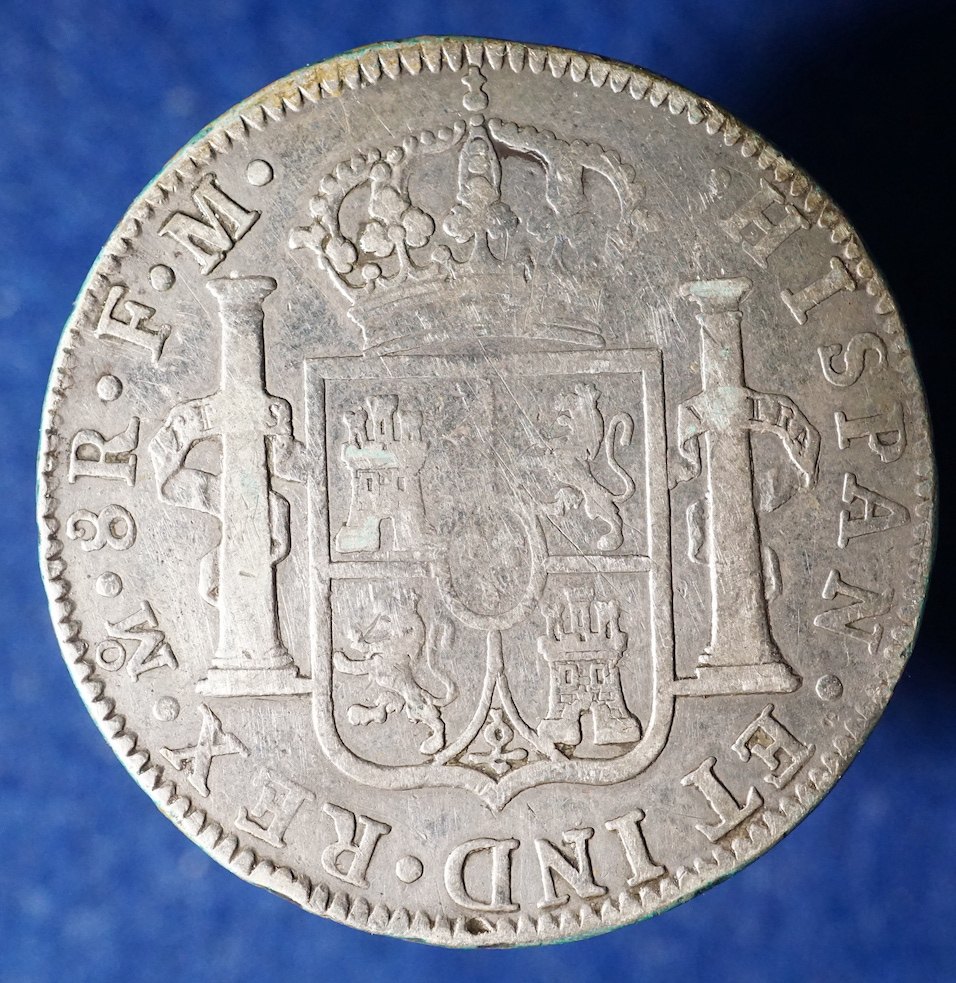  Mexiko, 8 Reales 1793, Silber   