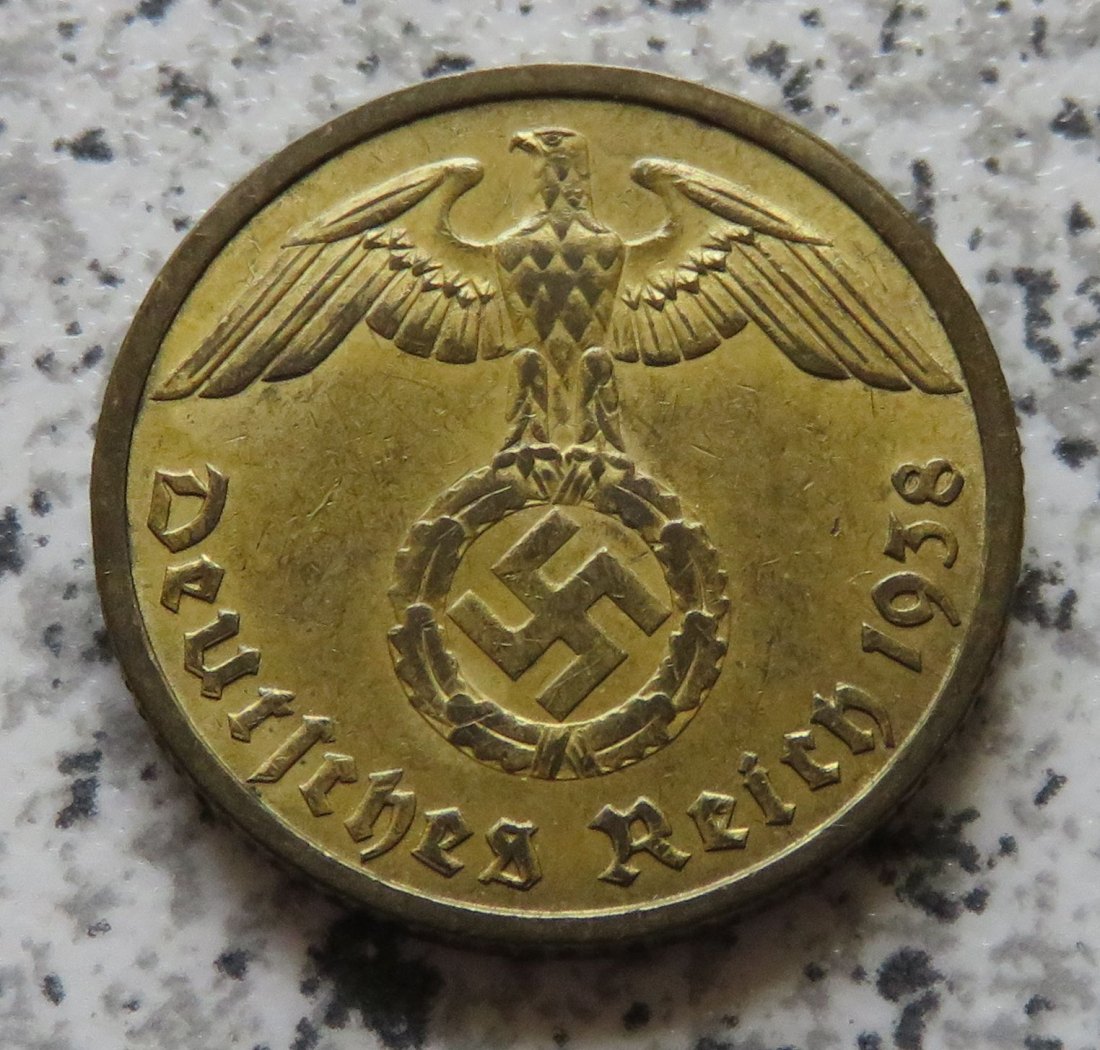  Drittes Reich 10 Reichspfennig 1938 B   