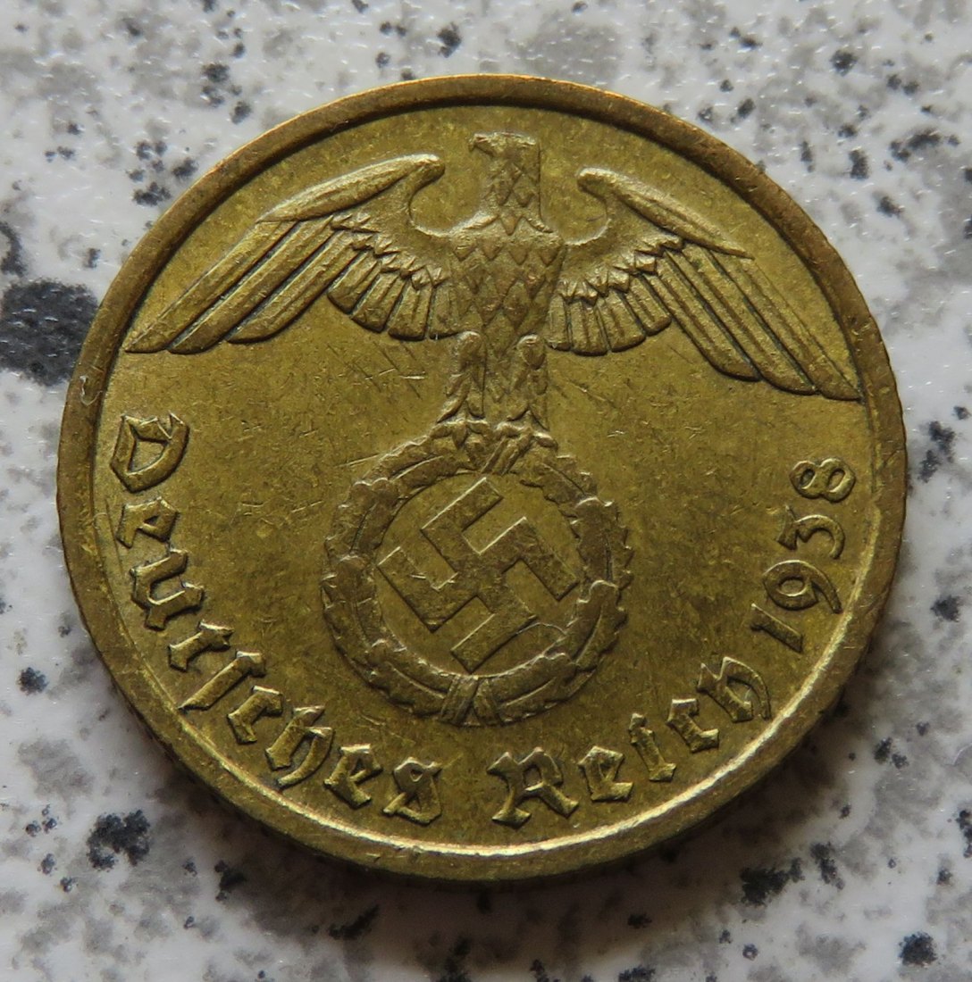  Drittes Reich 10 Reichspfennig 1938 G   