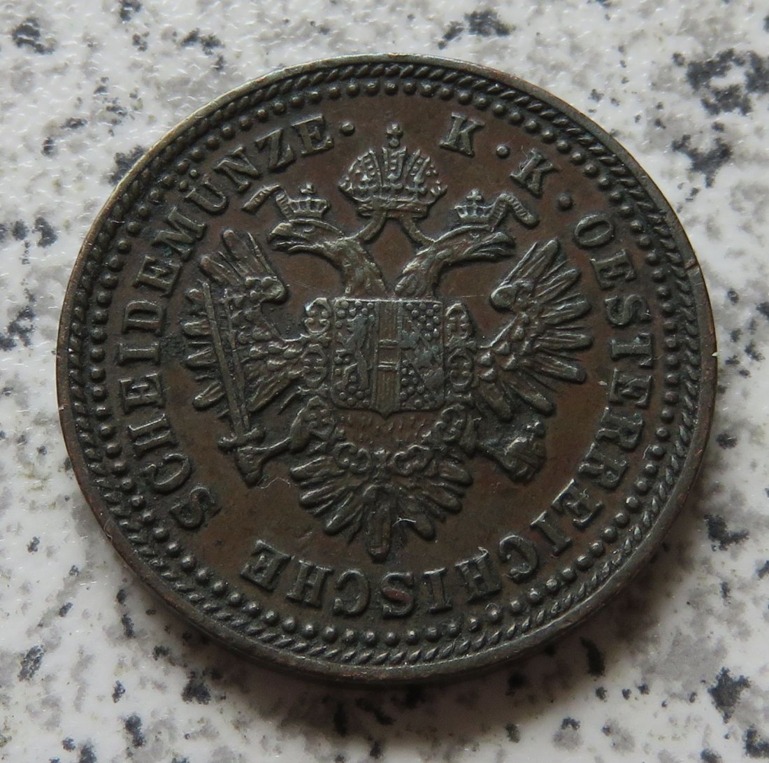  Österreich K & K 1 Kreuzer 1851 A   