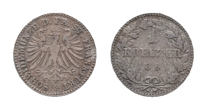  Frankfurt, Kleinmünze 1761   