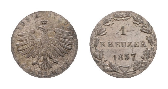  Frankfurt, Kleinmünze 1857   