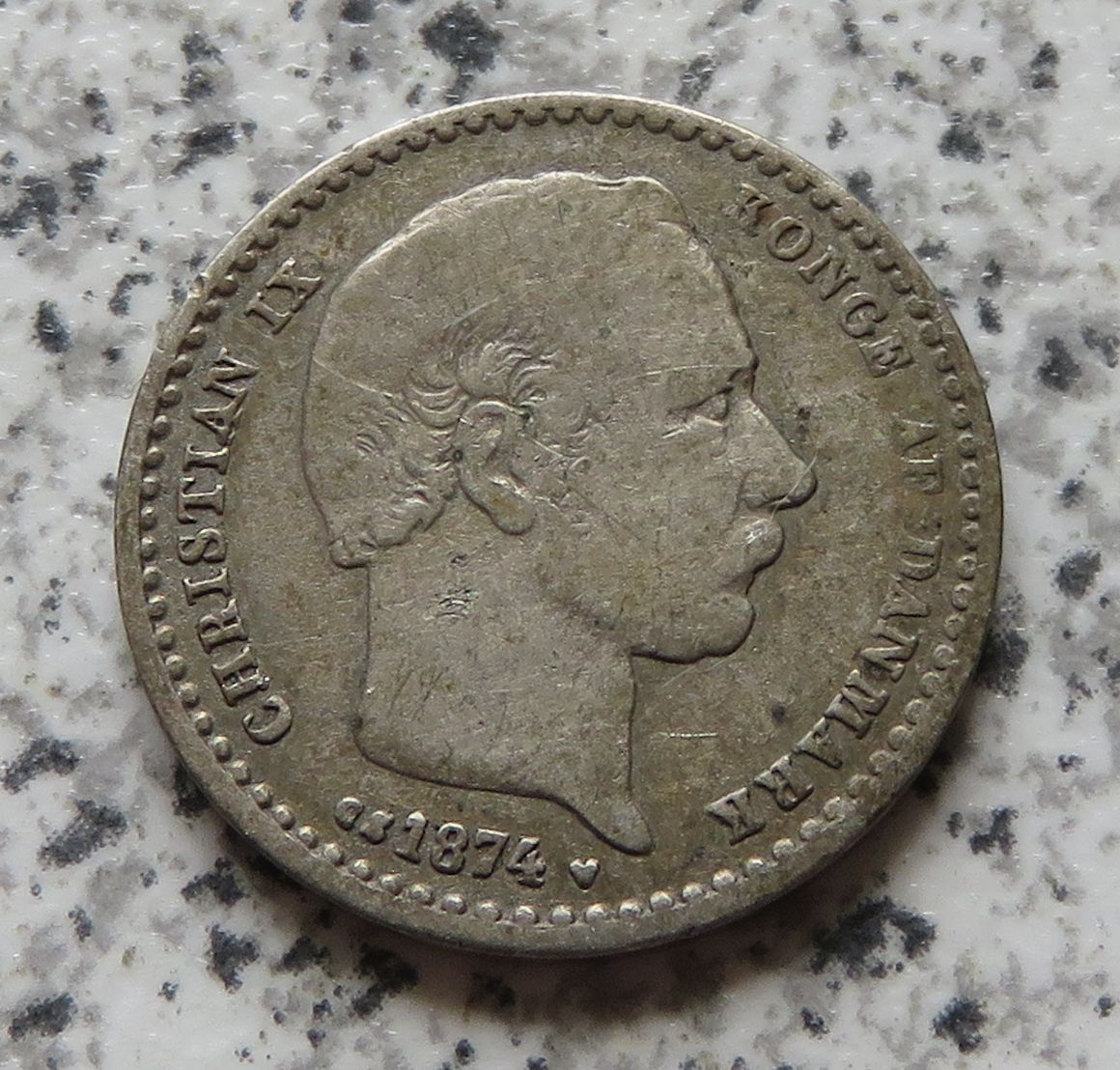  Dänemark 25 Öre 1874   