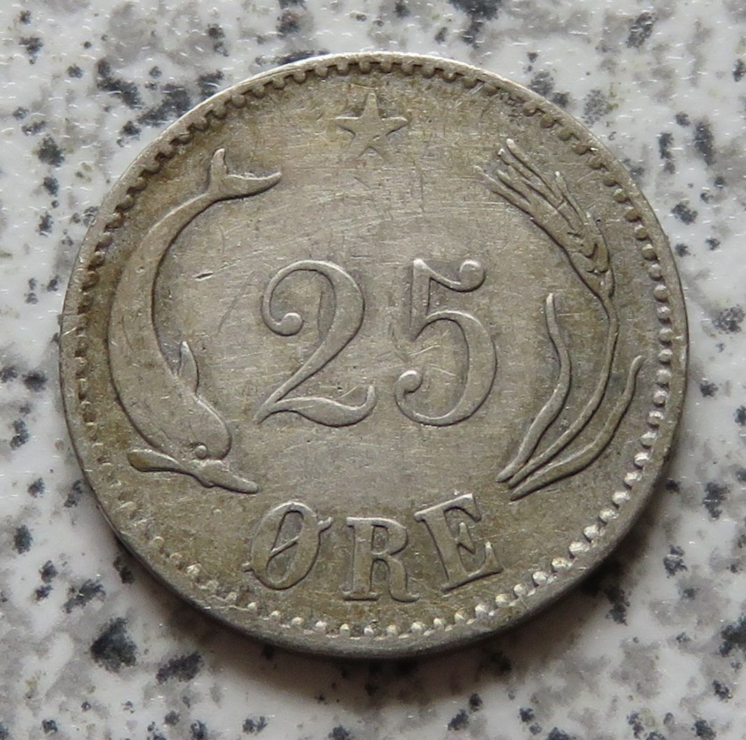  Dänemark 25 Öre 1874   