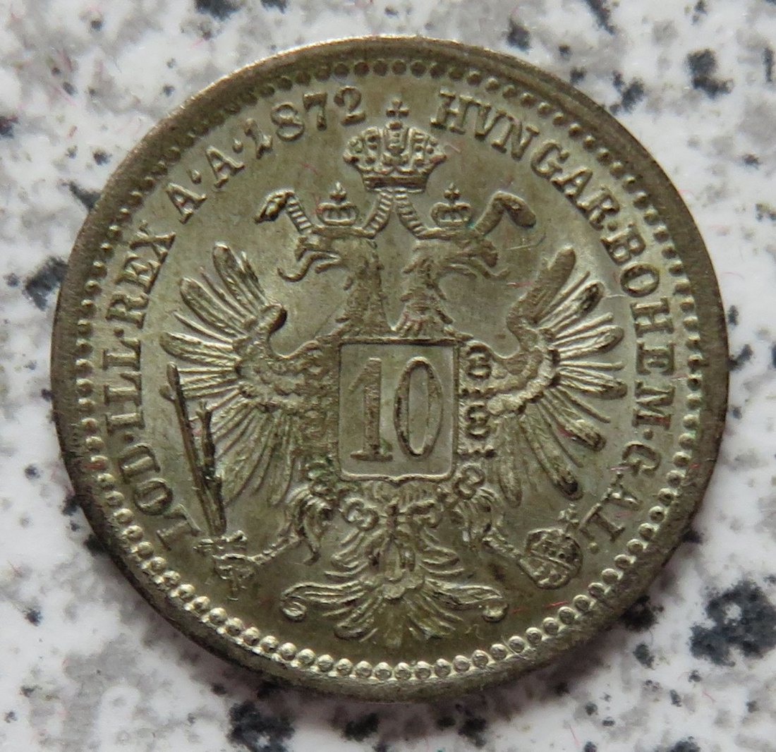  Österreich 10 Kreuzer 1872   