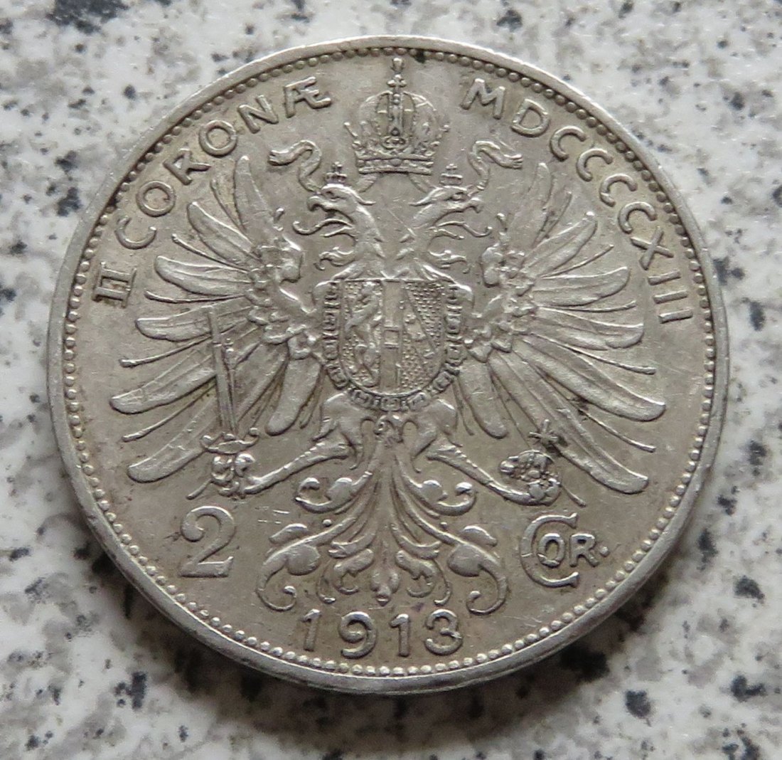  Österreich 2 Corona 1913   