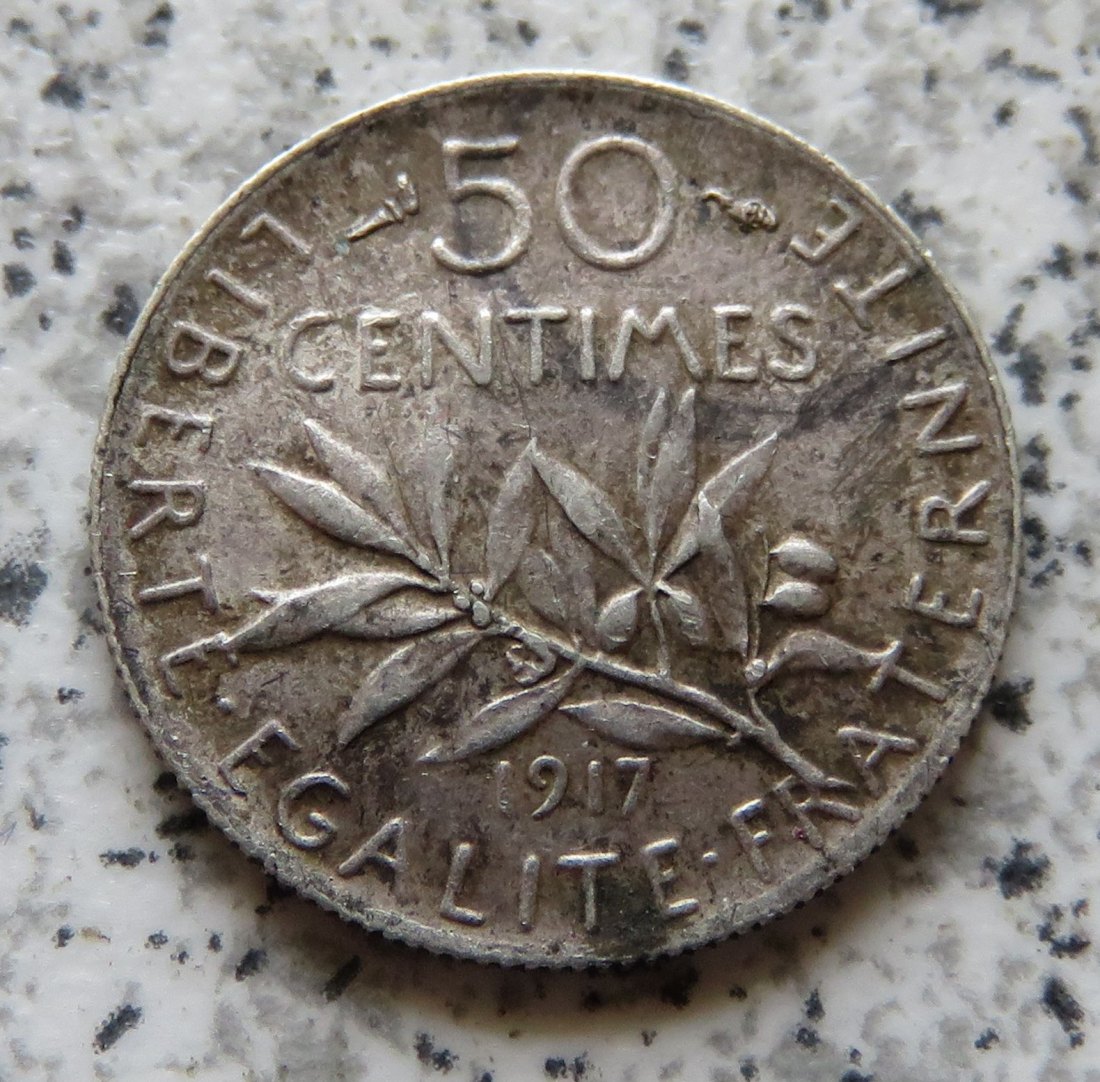  Frankreich 50 Centimes 1917   