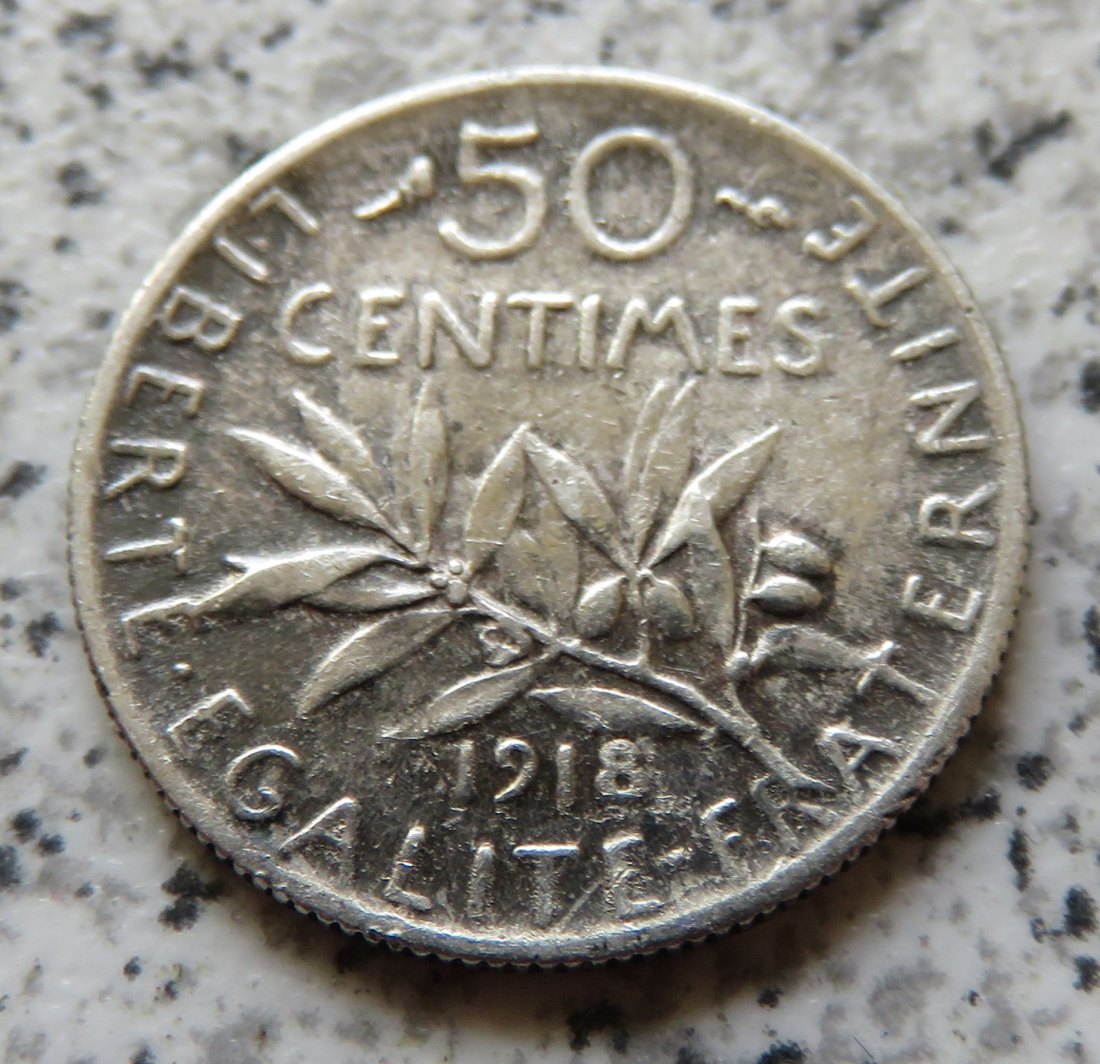  Frankreich 50 Centimes 1918   