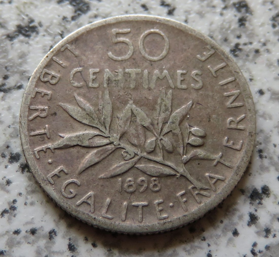  Frankreich 50 Centimes 1898   