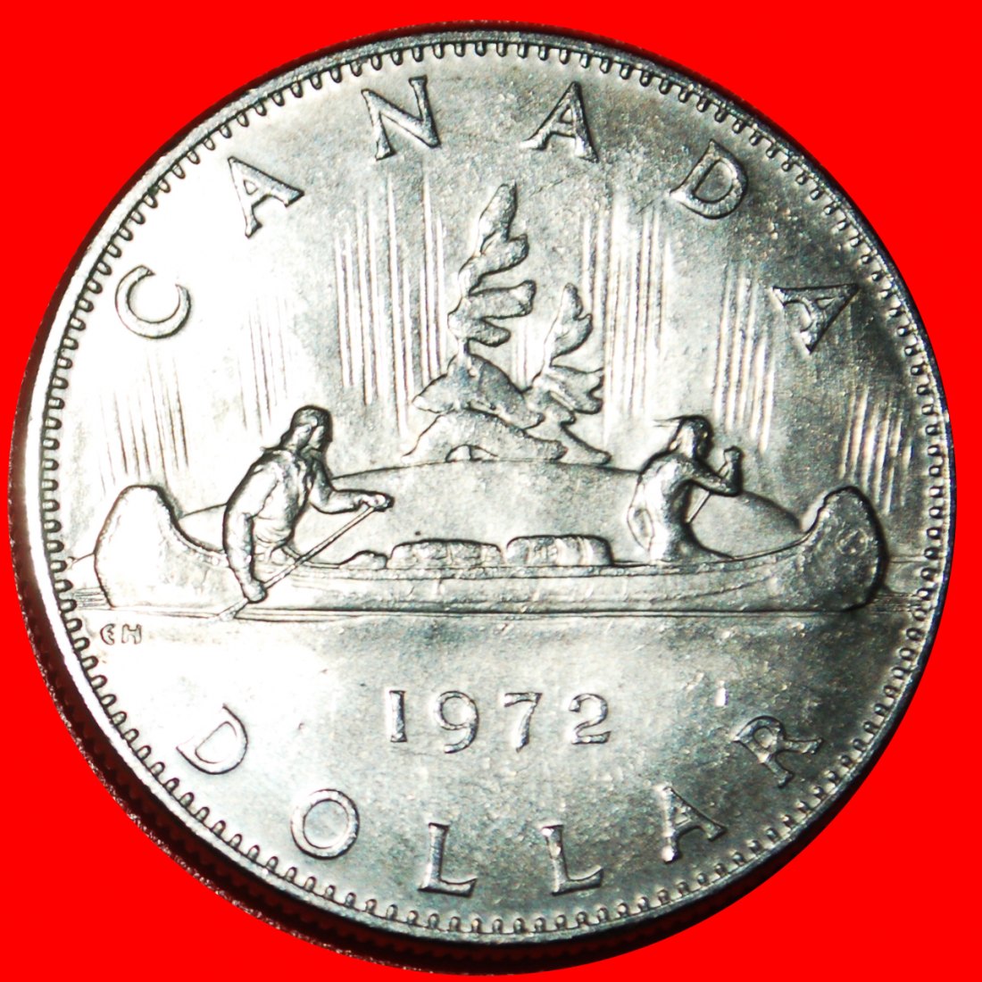  Ⰶ SCHIFF (1968-1976): KANADA ★ 1 DOLLAR 1972! ELISABETH II. (1953-2022) ★OHNE VORBEHALT!   