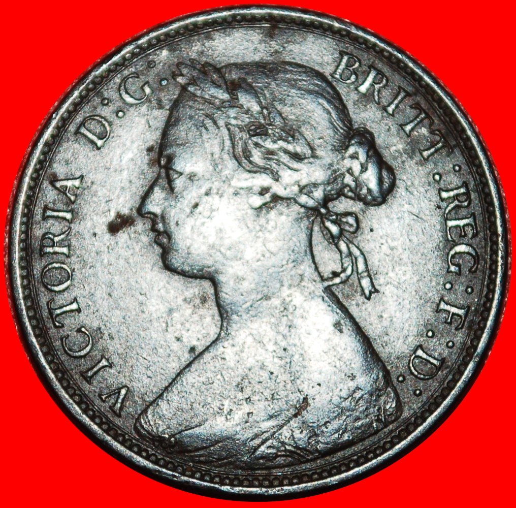  Ⰶ MISTRESS OF SEAS (1874-1894):GREAT BRITAIN★1/2 PENNY 1876H! SHIP! VICTORIA★LOW START ★ NO RESERVE!   