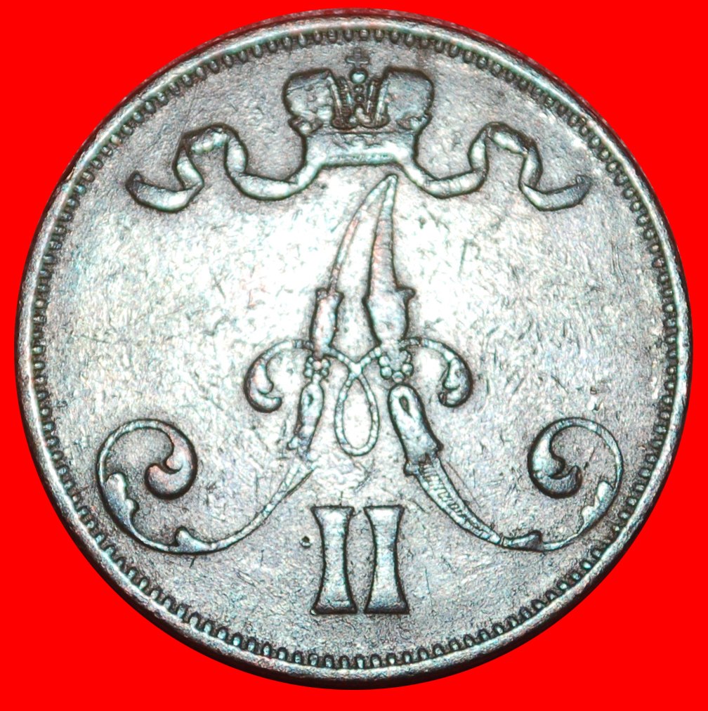  Ⰶ 2 VER TYP 1865-1870:FINNLAND~russland,UdSSR★5 PFENNIG 1873★ALEXANDER II. 1855-1881★OHNE VORBEHALT!   