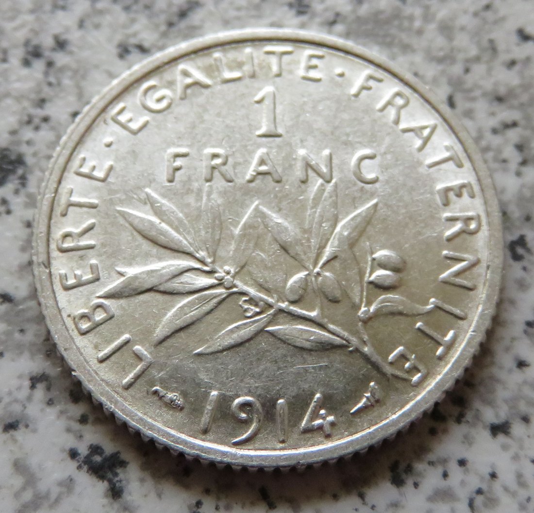  Frankreich 1 Franc 1914   