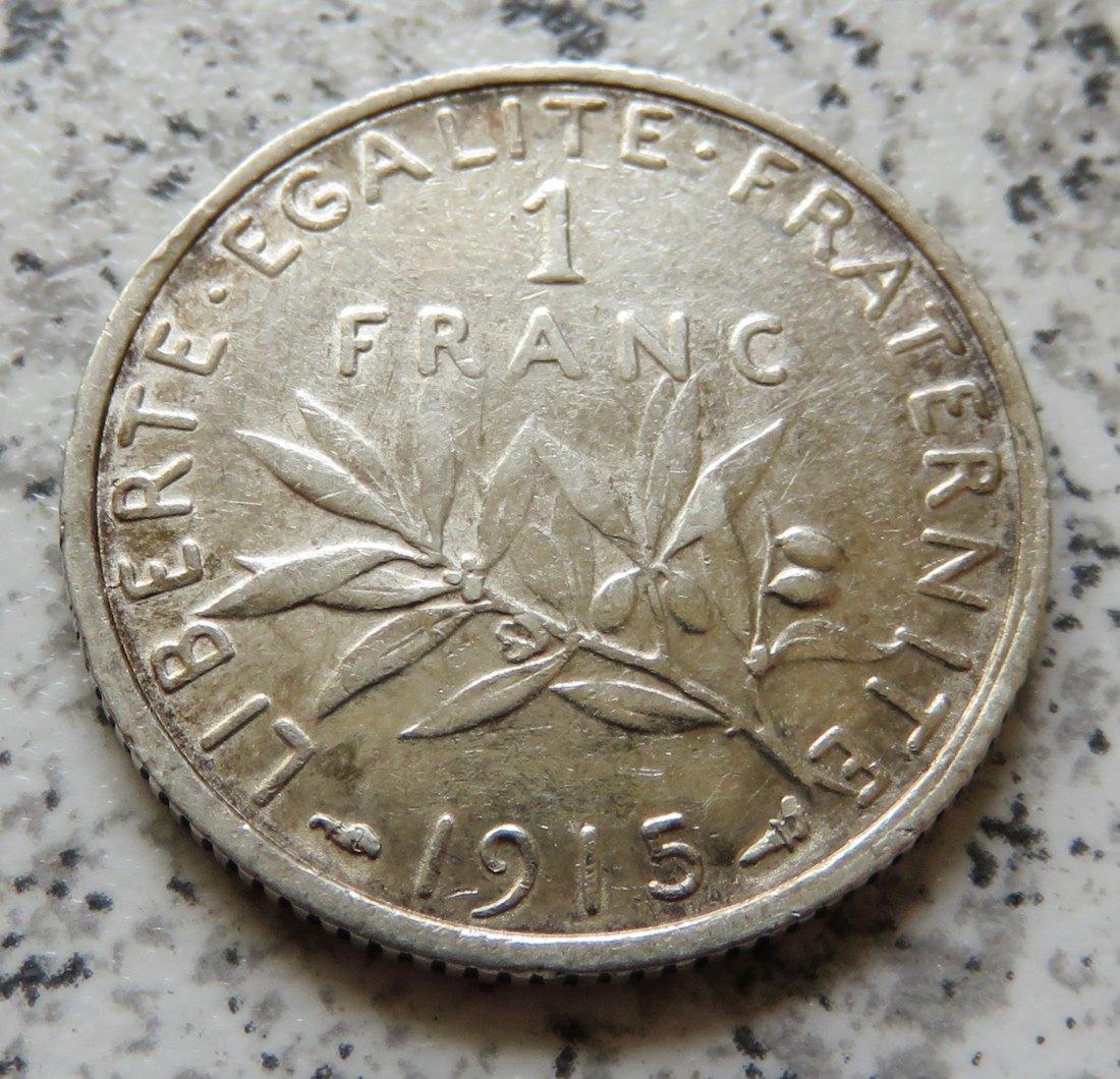  Frankreich 1 Franc 1915   