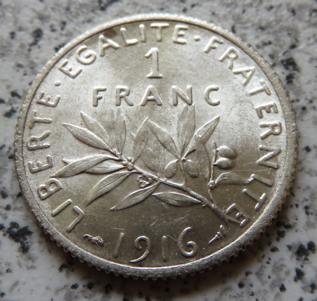  Frankreich 1 Franc 1916   