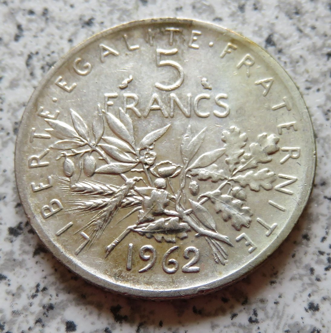  Frankreich 5 Francs 1962   