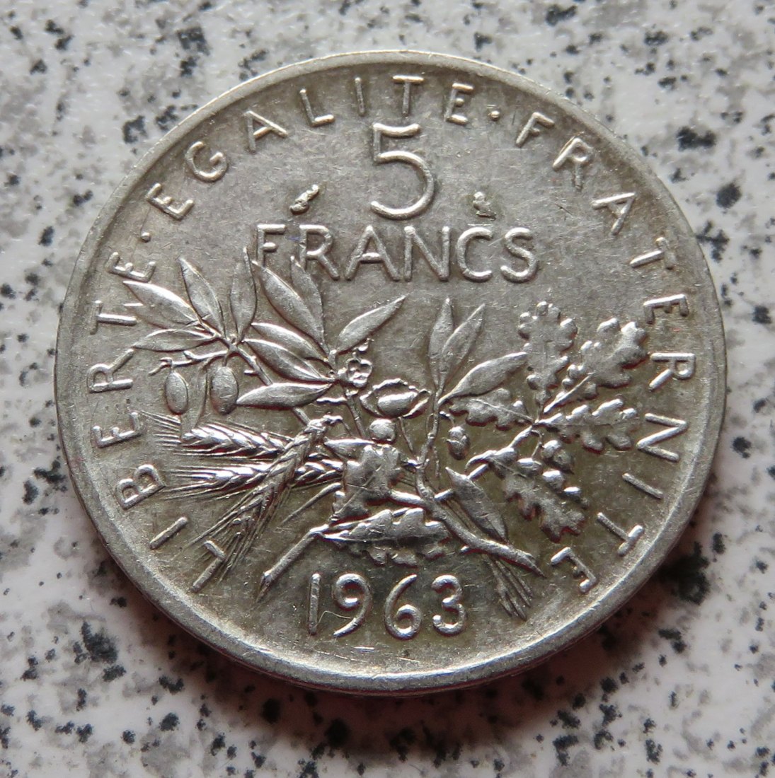  Frankreich 5 Francs 1963   