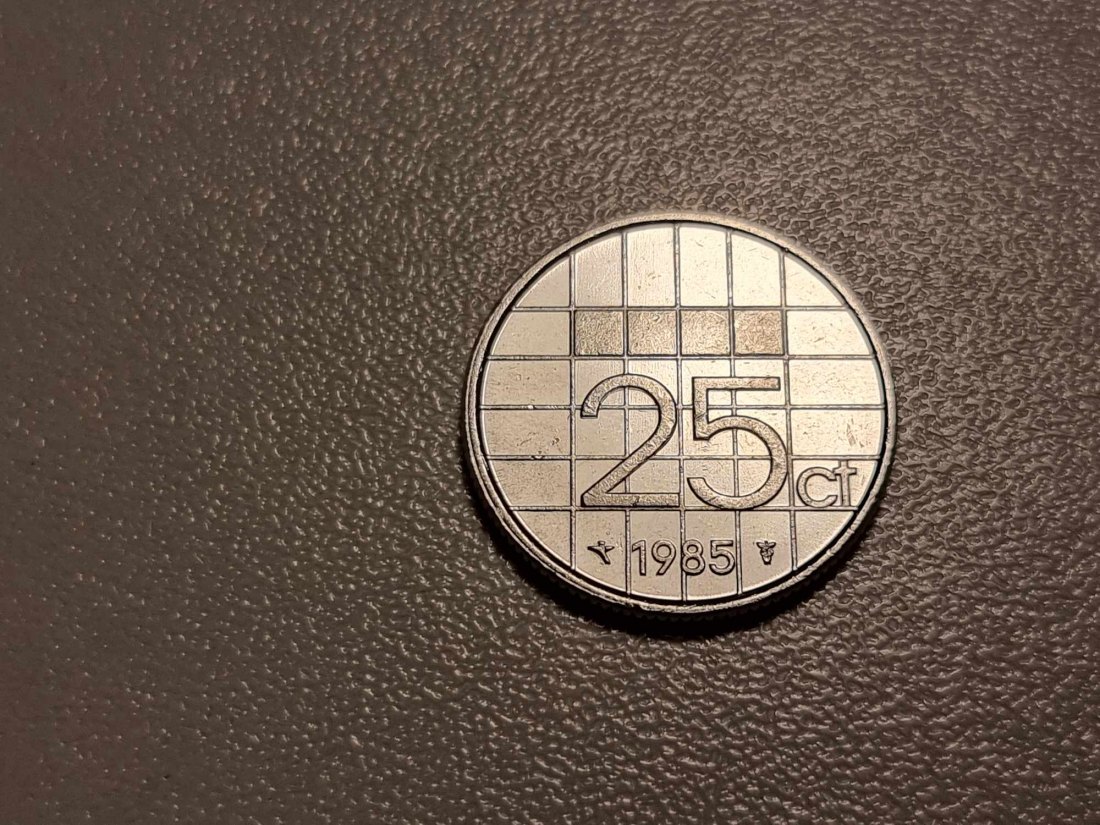  Niederlande 25 Cent 1985 VZ-STG   