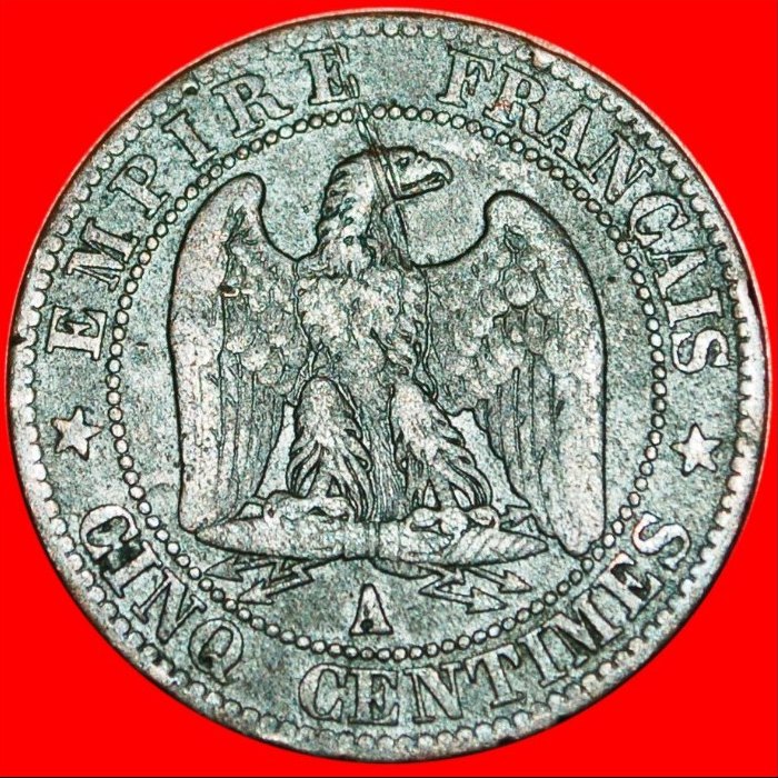  * NAPOLEON III. (1852-1870) PARIS: FRANKREICH ★ 5 CENTIMES 1853A! OHNE VORBEHALT!   