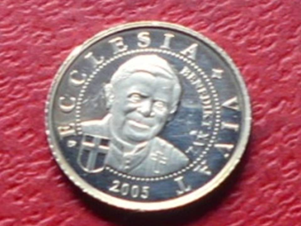  Silbermünze Somalia 250 Shillings 2003 Papst Benedikt, 1,3 Gramm   