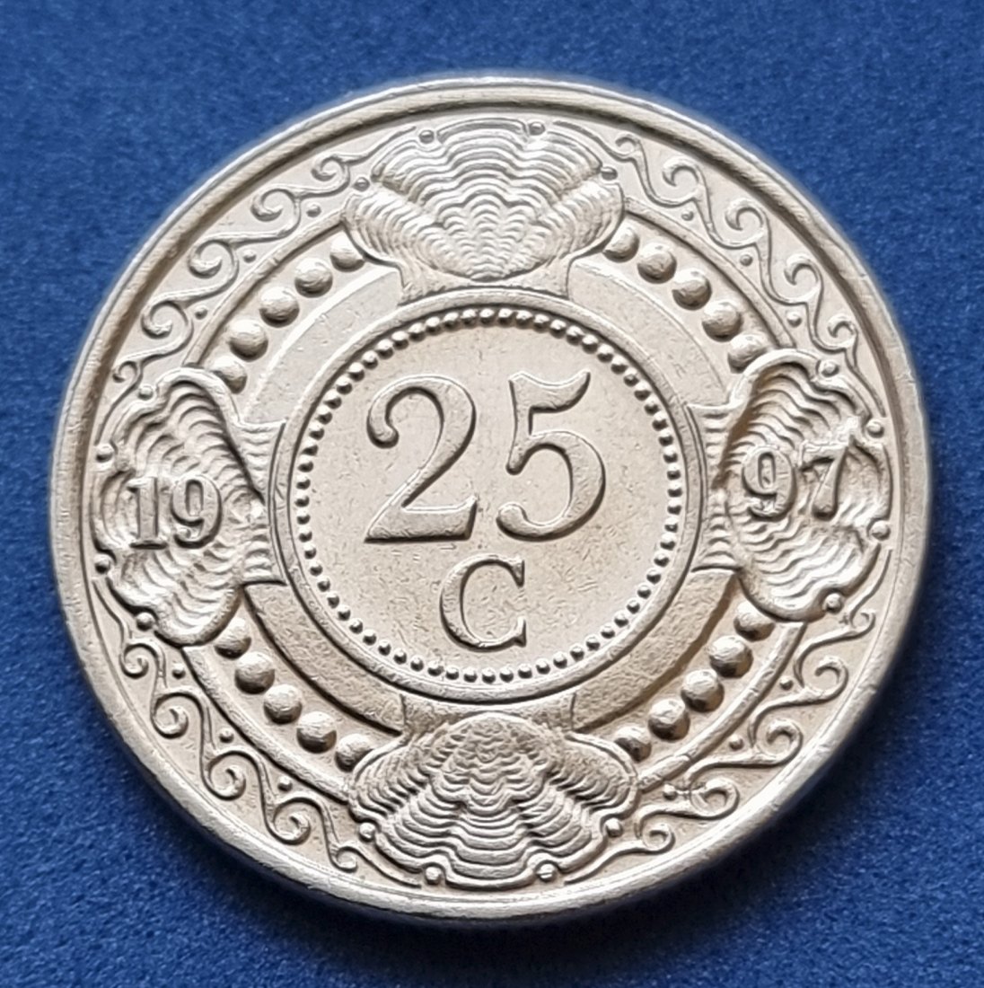  12532(8) 25 Cent (Niederländische Antillen) 1997 in vz-UNC ....................... von Berlin_coins   